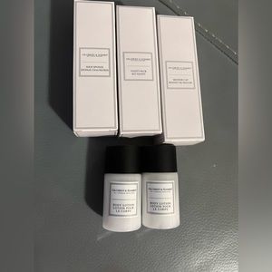 Lot of 7 Gilchrist & Soames SHOE SPONGE/ VANITY KIT/SHOWER CAP/ 2 BODY LOTIONS